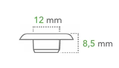 Œillets plastique Ø 12 mm