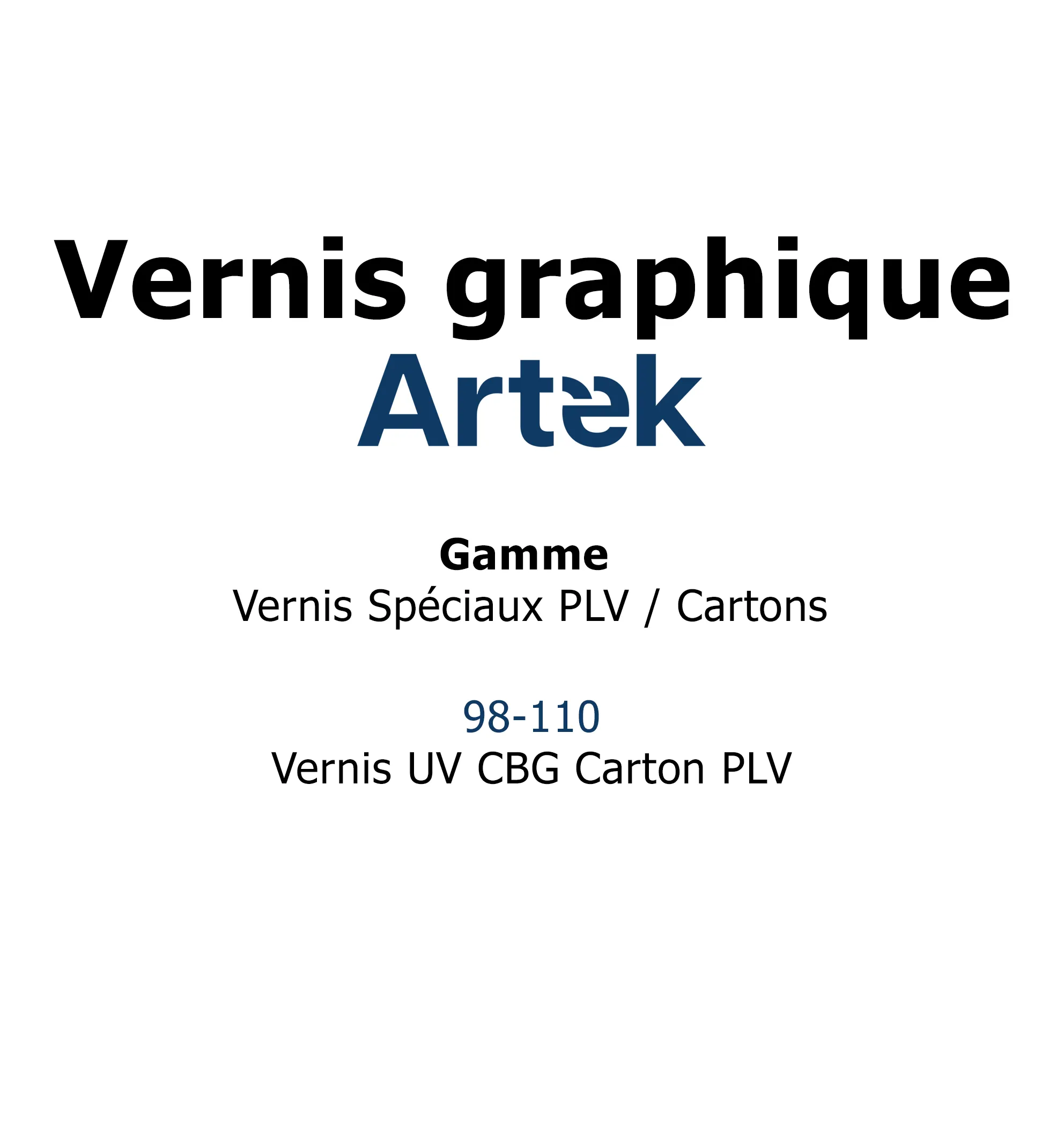 Vernis UV CBG Carton PLV